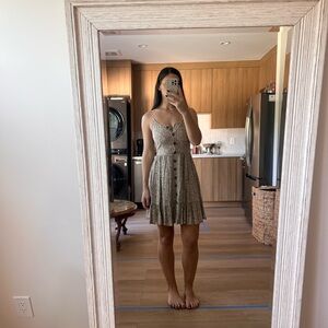 Cheetah Print Button-Down Dress